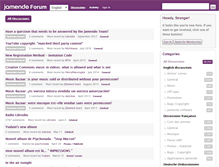 Tablet Screenshot of forum.jamendo.com